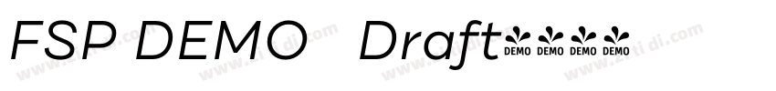 FSP DEMO   Draft字体转换